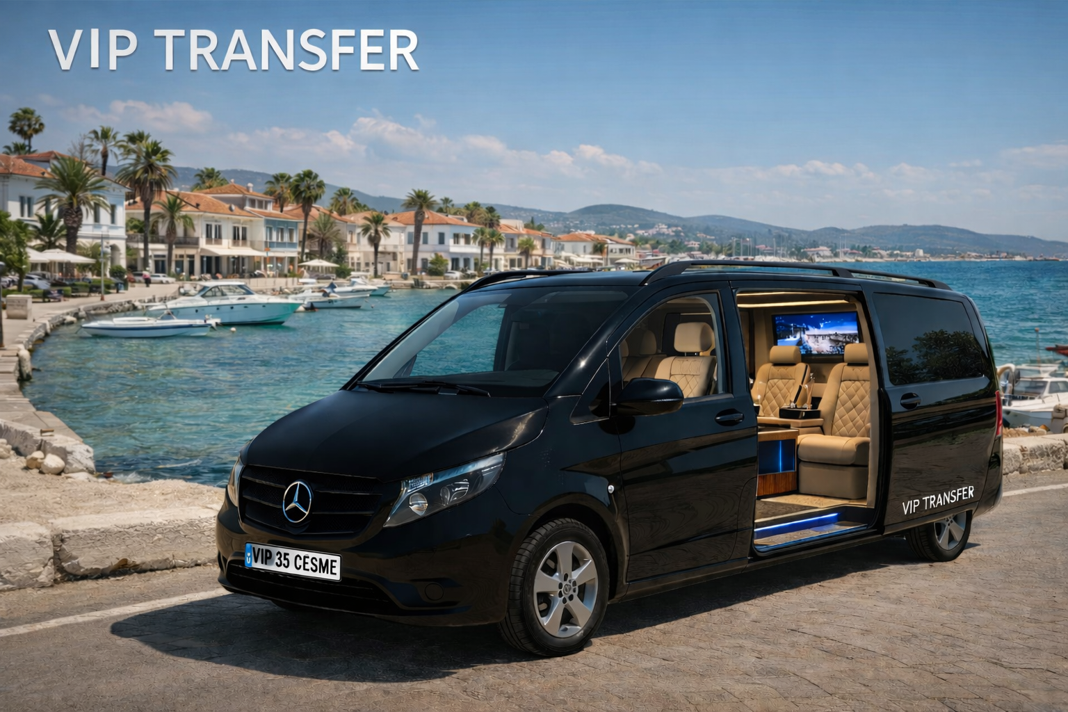 Private VIP vehicle for Bodrum Airport to Çeşme Transfer