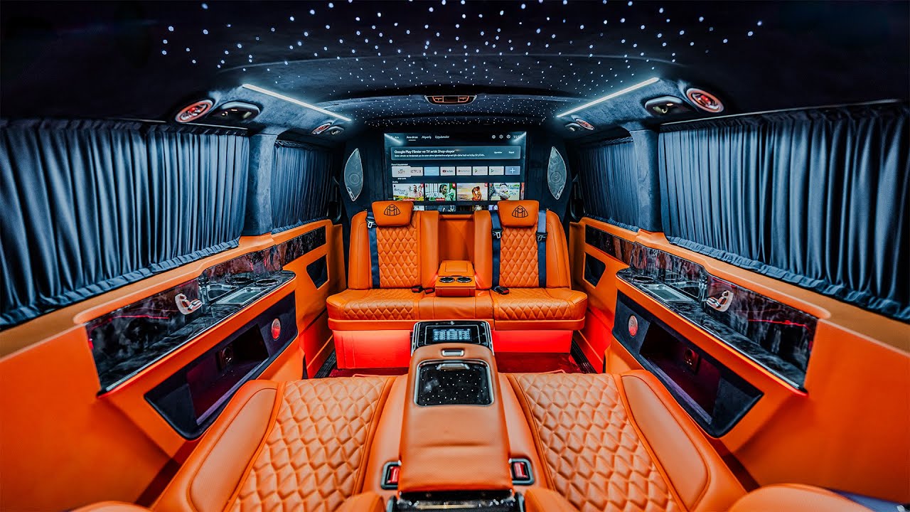 Mercedes luxury Vito VIP Bodrum transfer interior