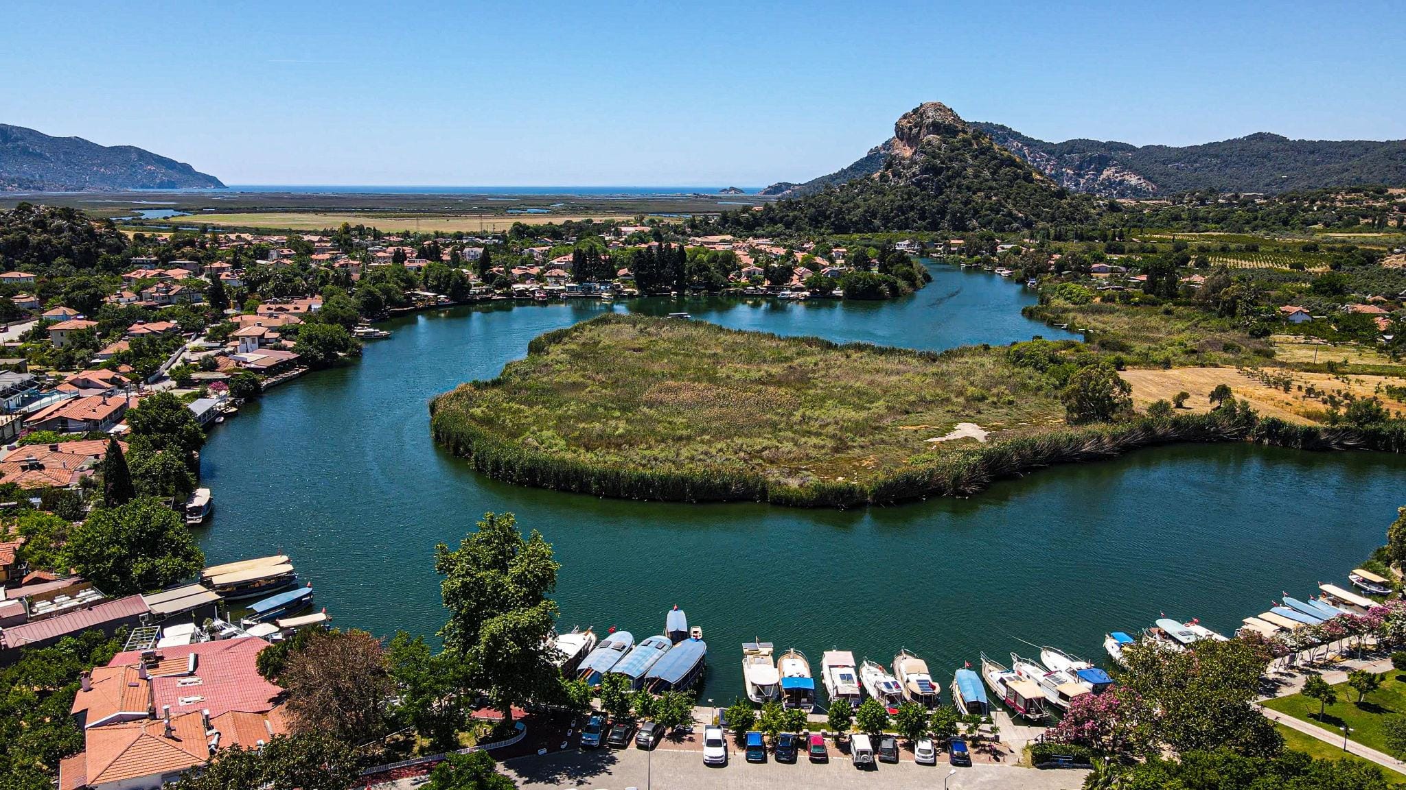 Dalaman Airport Dalyan Transfer route and Dalyan destination