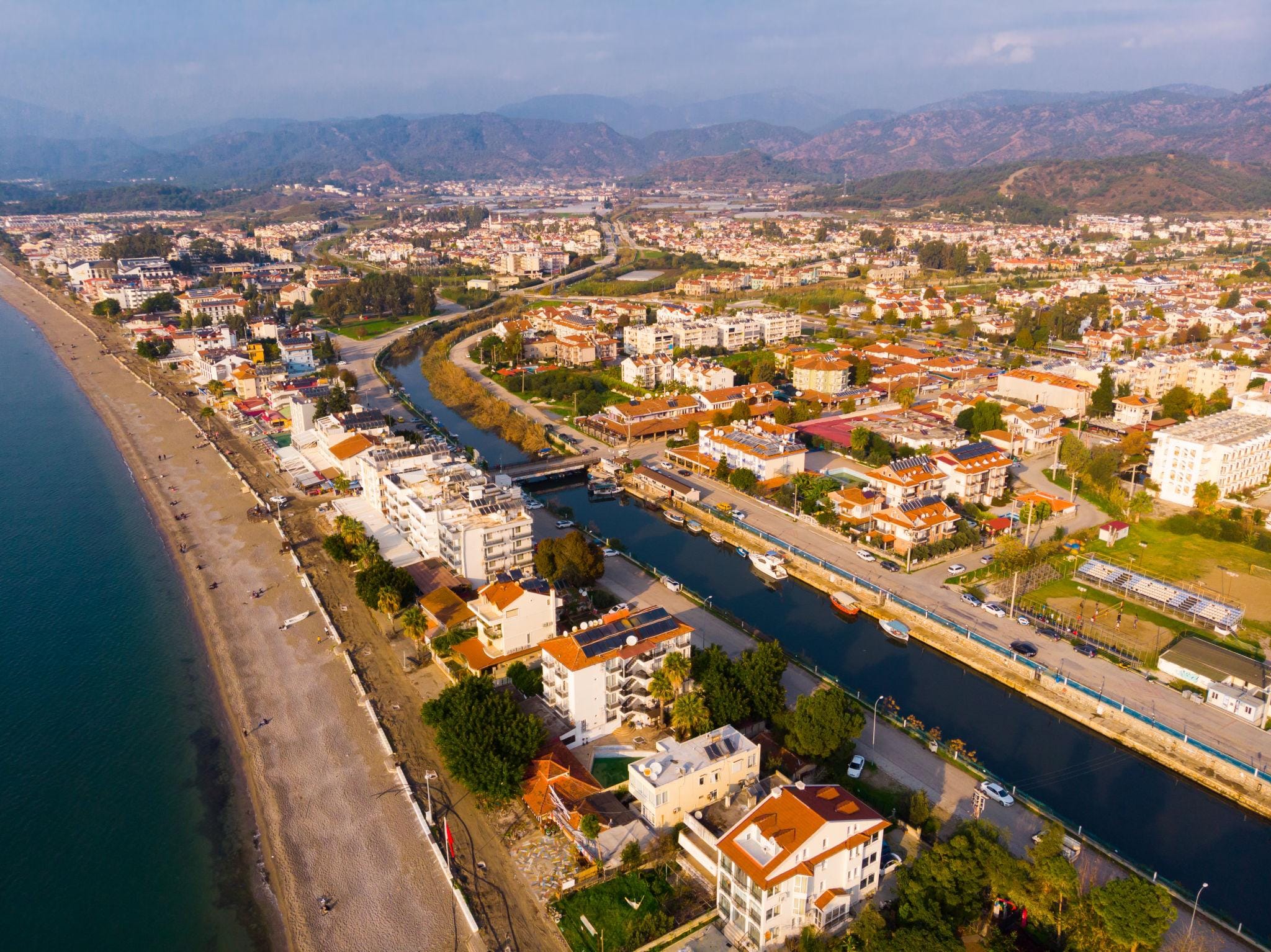 Fethiye aerial coastal view